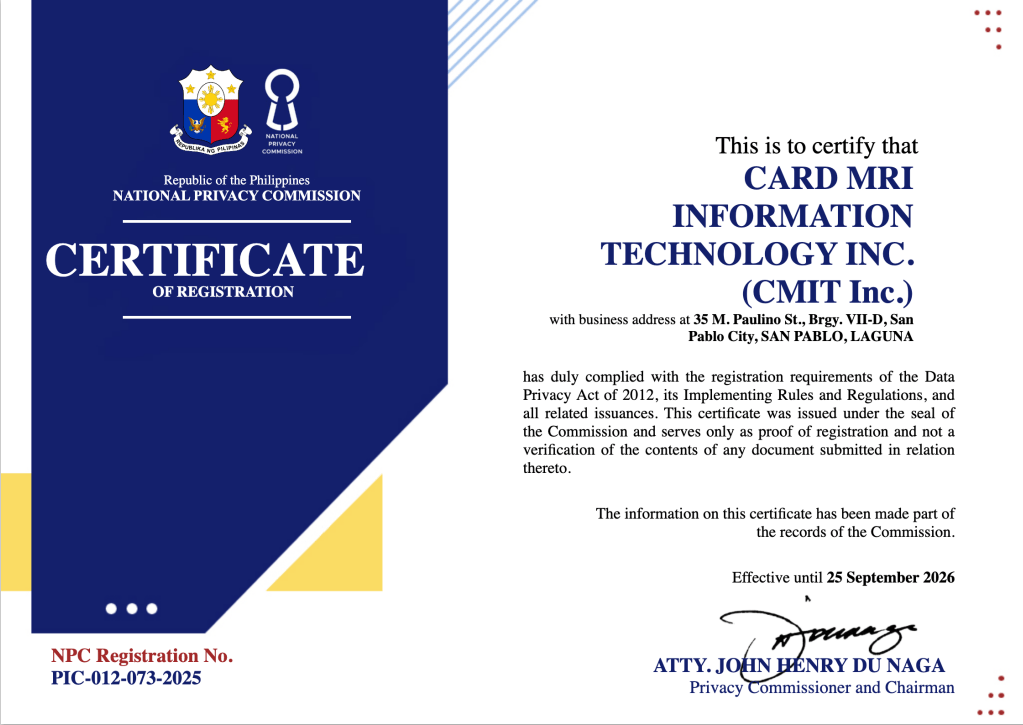 Registration Certificate